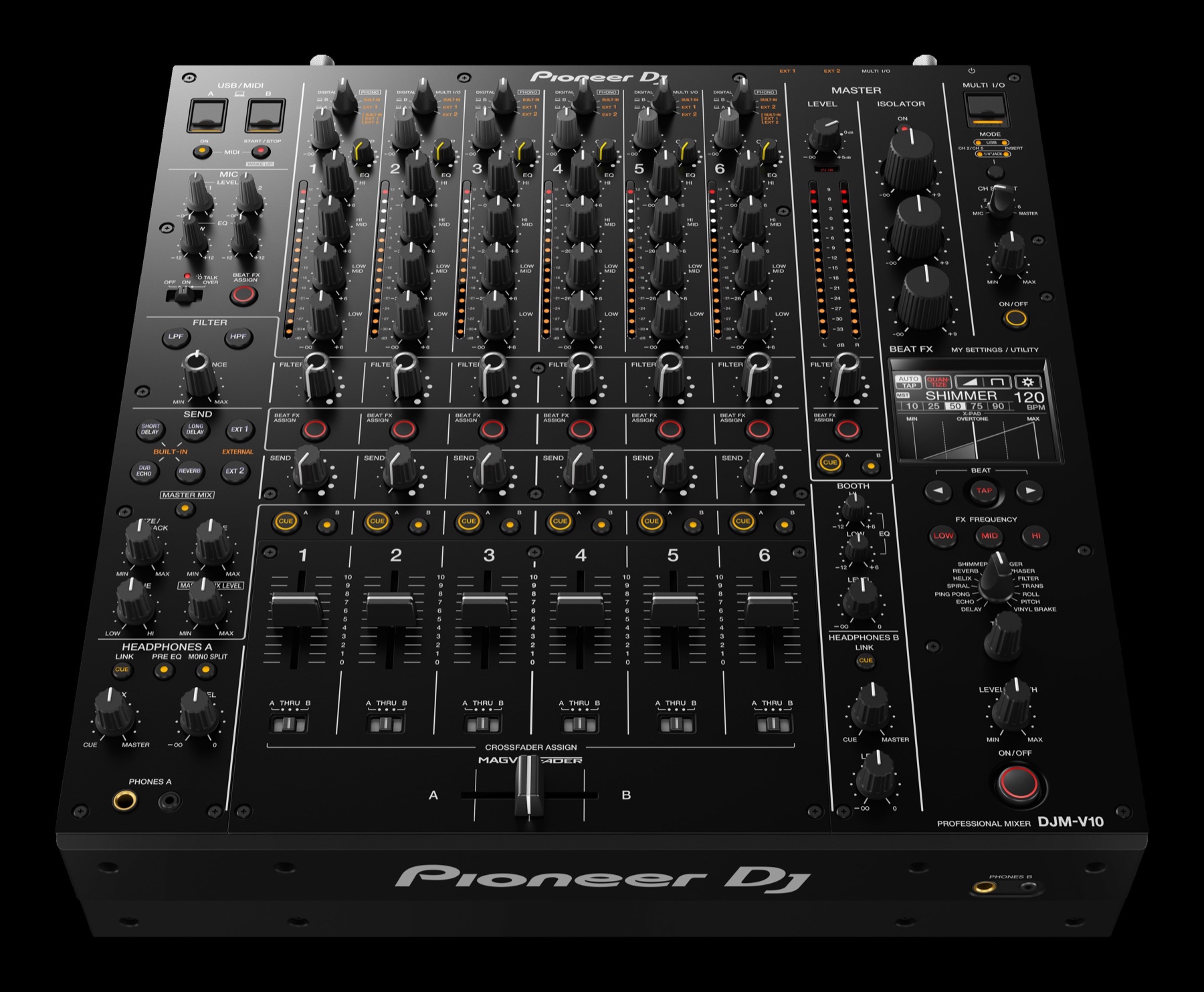 Pioneer DJ DJM-V10 professional six-channel mixer